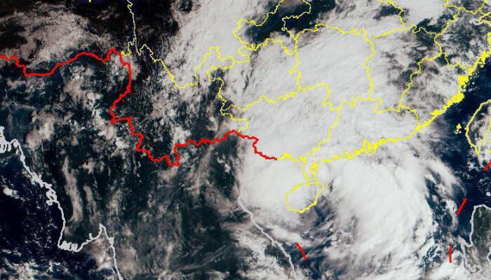 广西17号台风最新消息预报：“狮子山”+冷空气广西或现特大暴雨