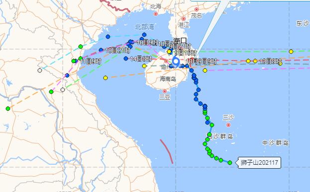 2021海南台风最新消息今天 受17号台风狮子山影响海南大部分地区仍有暴雨天气
