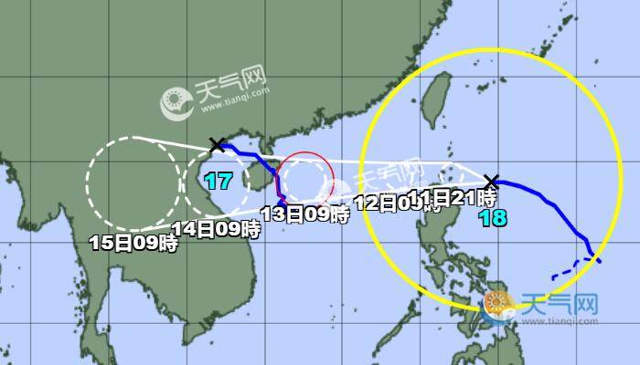 18号台风最新消息实时路径图 台风圆规未来发展趋势预测图