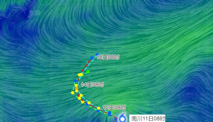 19号台风最新实时路径图 台风南川路径实时发布系统走向发布
