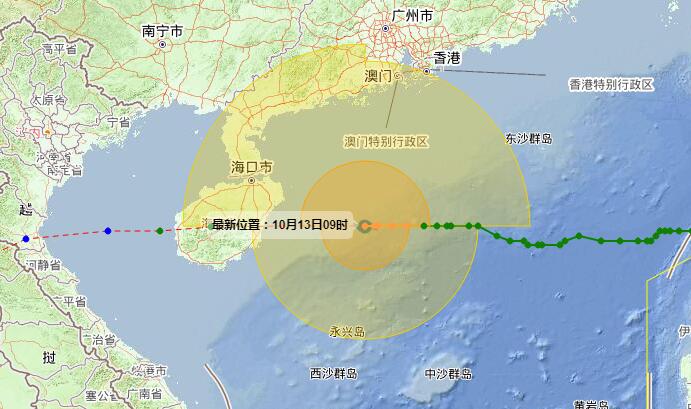 2021年海南台风实时最新消息 海南省气象局继续发布台风二级预警
