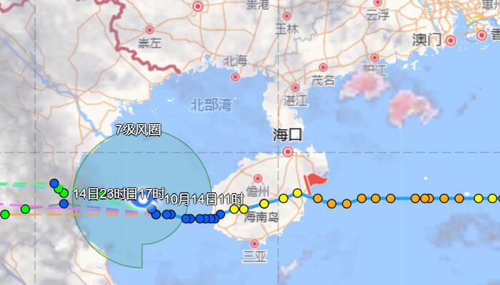 广东台风圆规14日消息：仍有影响部分地区还有风雨