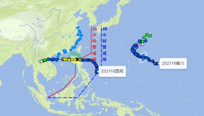 20号台风最新消息实时路径图 未来会去哪里登陆