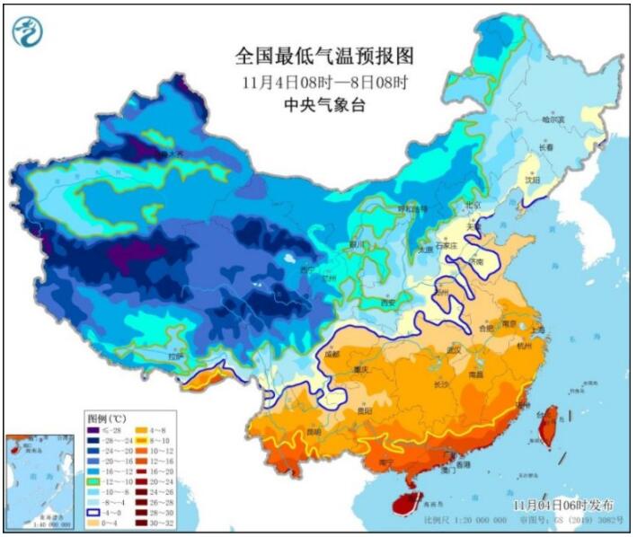 寒潮来袭陆续现降温大风过程 京津冀等有重度雾霾侵扰