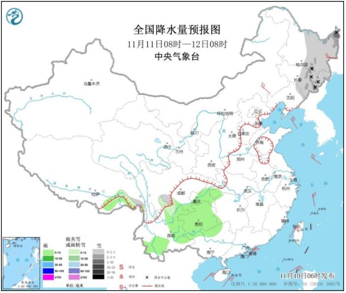 东北地区仍有明显降雪 内蒙古西藏大风显著