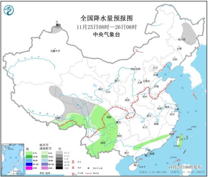 黑龙江新疆等仍有明显雨雪 西南等多阴雨天气