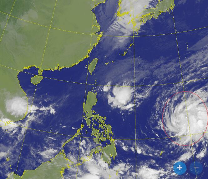 台风路径实时发布系统21号台风云图 台风妮亚图最新高清卫星云图汇总