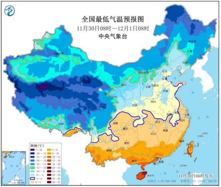 冷空气影响仍未结束 江南华南最低温低至4℃左右