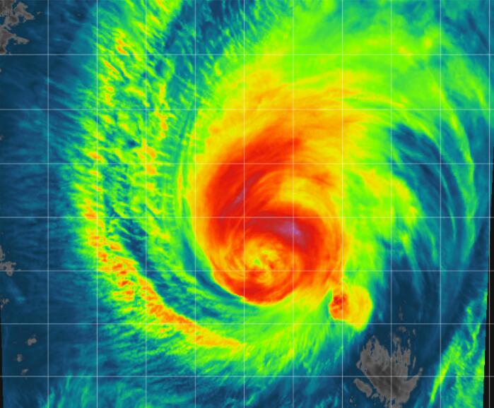 21号台风妮亚图最新卫星云图状态 超强台风妮亚图超清云图