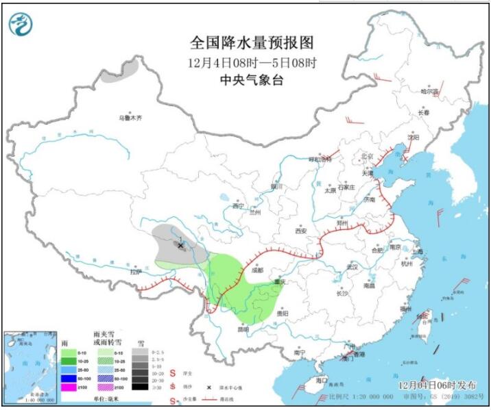 新疆西藏青海等有小到中雪 内蒙古黑龙江等大风明显