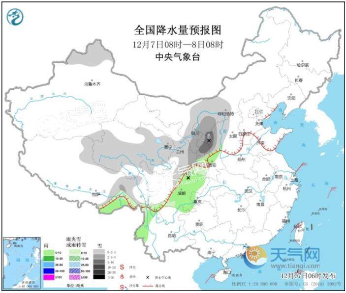 西北华北东北等有降雪过程 西藏青海部分地区大风达7级