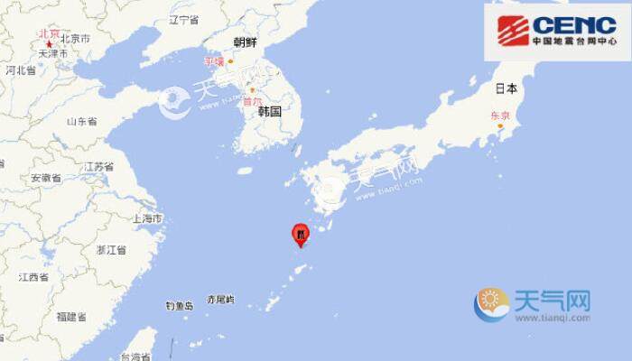 12月9日地震最新消息：琉球群岛发生5.8级地震