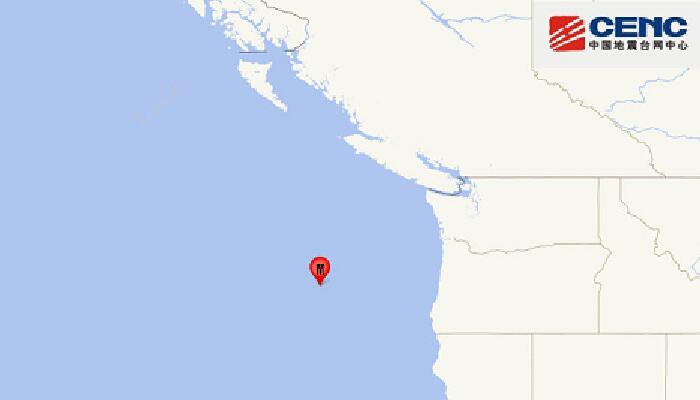 美国地震最新消息今天：俄勒冈州沿岸远海5.1级地震