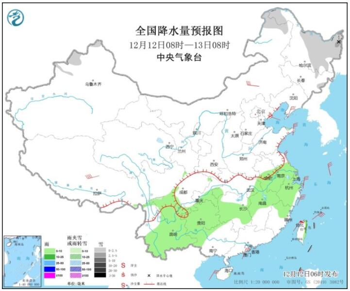 冷空气继续影响中东地区 东北苏皖等温度降幅可达超12℃