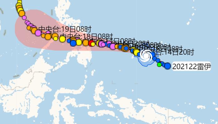 台风雷伊路径最新发展 22号台风未来会影响海南吗