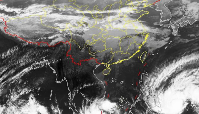 2021年22号台风雷伊高清卫星云图追踪 云系较庞大已经扫到菲律宾大部