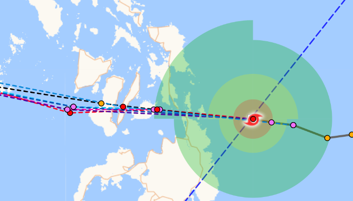 2021温州台风网台风最新实时路径图发布消息 22号台风雷伊会登陆广东吗