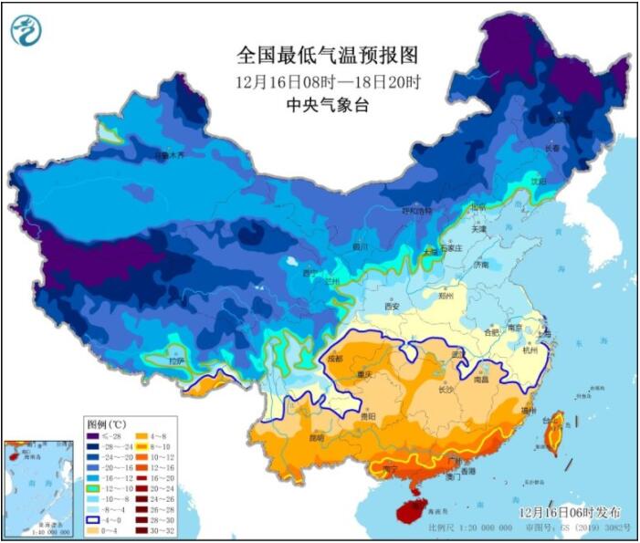 冷空气来袭中东大部降温达10℃ 台风雷伊影响多海域现强风