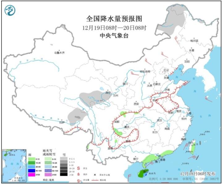 台风雷伊和冷空气将给华南带来风雨 吉林辽宁青海等有明显雨雪