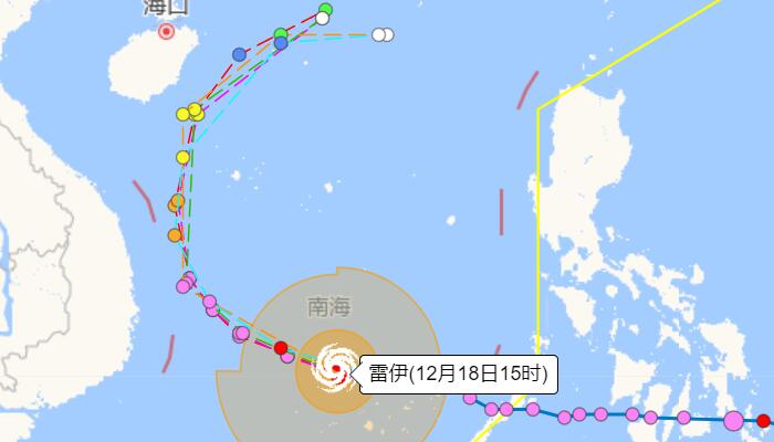 台风雷伊路径最新走向图 将为华南带来雨水有望缓解干旱