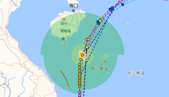 22号台风最新路径图发布系统 台风雷伊减弱至12级台风级