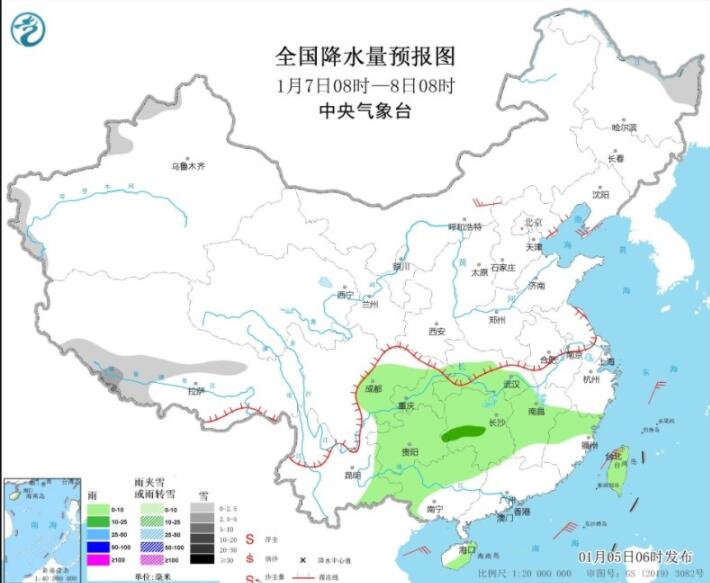 贵州河南山东等部分地区有雨雪  江淮江汉江南等降雨明显