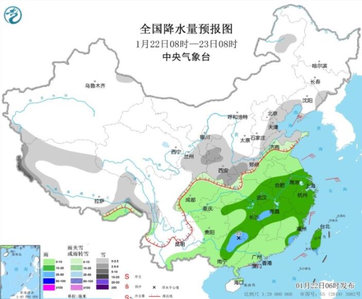 陕甘宁晋津冀等有较强降雪 湖南广西部分地区有大雨