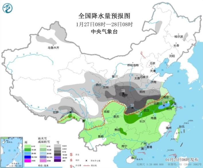 新一轮中东部大范围雨雪来袭 湘皖豫等局部或现特大暴雪