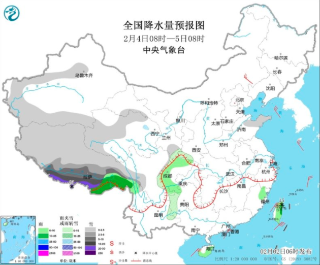 南方地区多低温阴雨雪天气 广东福建有大雨天气