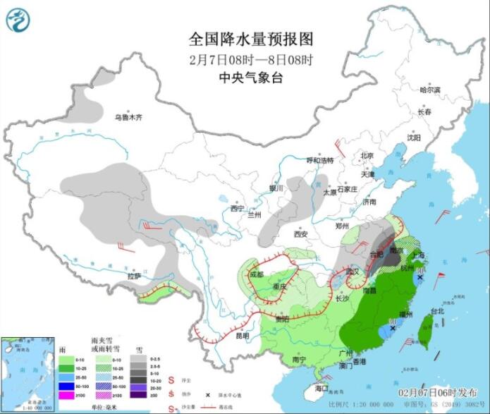 上班第一天南方多地迎暴雪 贵州局部有冻雨出没