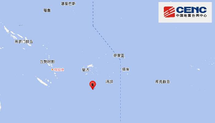2月17日地震最新消息：斐济群岛发生6.8级地震