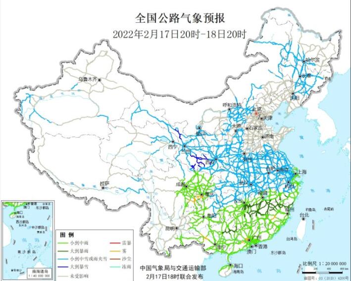 2022春运交通天气最新预报：2月18日高速路况最新实时查询