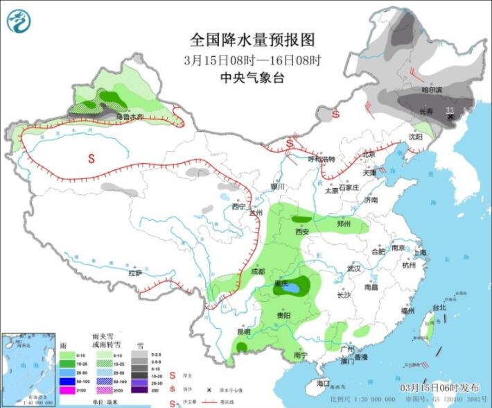 西北及北京河南等沙尘侵扰 内蒙古新疆东北仍有较强降雪