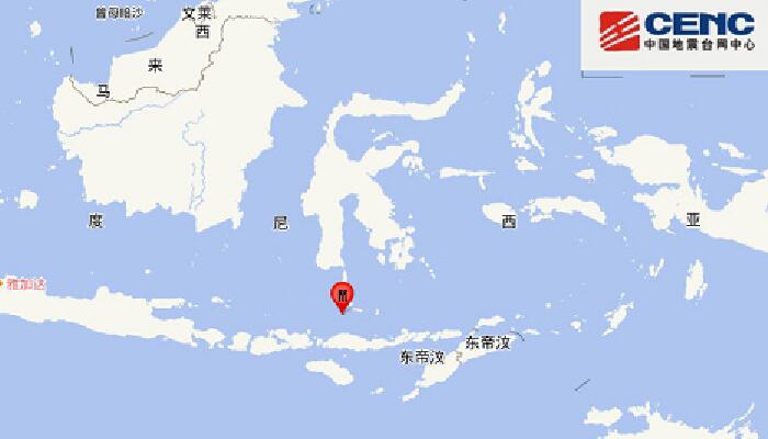 6月22日地震最新消息：弗洛勒斯海發生5.6級地震