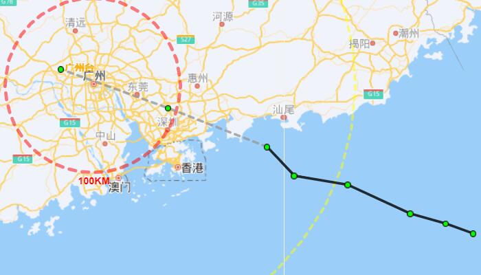 南海热带低压登陆广东惠东 受其影响部分地区现暴雨大风