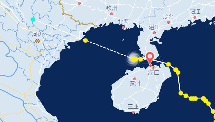 台风木兰路径实时发布系统：在北部湾活动中广西受明显影响