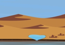 塔克拉玛干沙漠现大片罕见湖泊 或冰川融水偏多叠加降雨导致