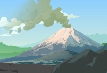 日本樱岛火山一月两次剧烈喷发 火山灰最高达2400米