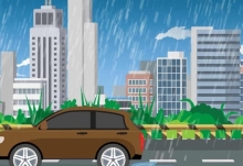 郑州暴雨:路面积水淹没车轮 暴雨路面积水怎么办