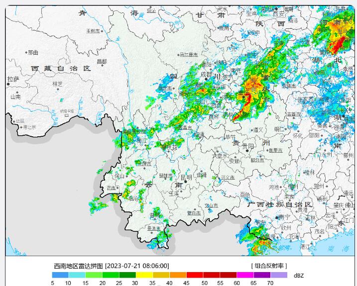 重庆多地遇暴雨 重庆主城1小时狂下57.4毫米降雨