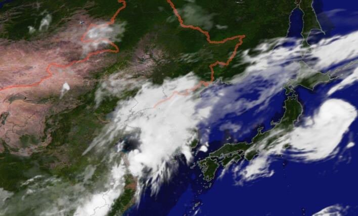 第10号台风“达维”路径实时图发布系统 达维已抵达日本东部沿海