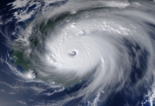 9号台风苏拉高清卫星云图实况 实拍台风“苏拉”风眼:结构紧密清晰可见
