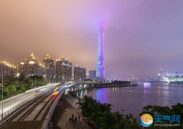 广州今日暴雨继续 雷雨时或伴有6-8级阵风 天气网