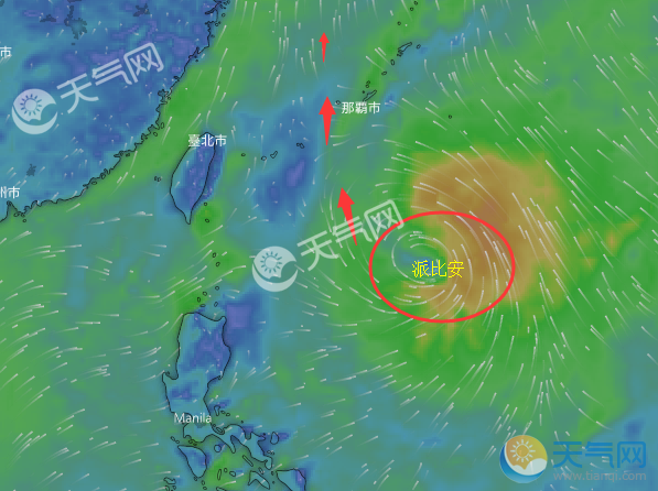 台风路径实时发布系统2018 台风派比安会登陆