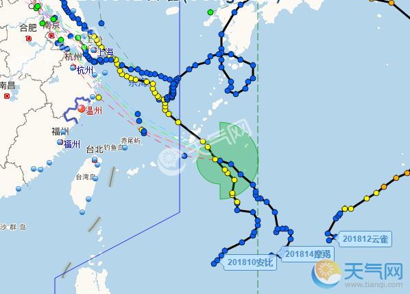 14号台风路径实时发布系统 今年也许是上海的