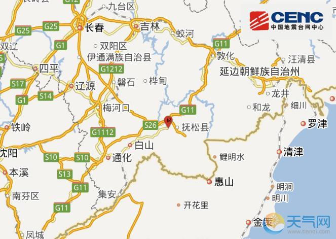 抚松县地图高清全图图片