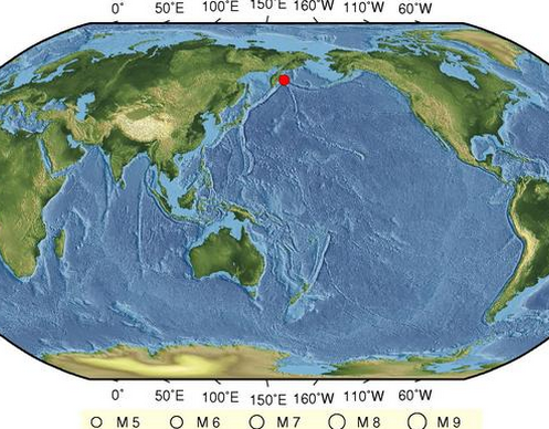 国外地震最新消息科曼多尔群岛54级地震