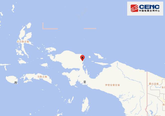 印度尼西亞地震最新消息今天伊裡安查亞省57級地震