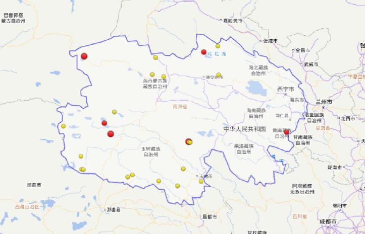 青海省茫崖市地震最新消息 一年來青海3級以上地震29次