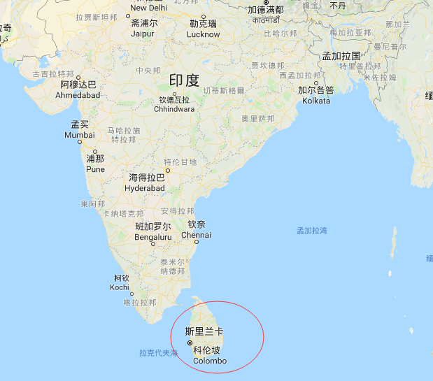 斯里兰卡地理位置描述图片